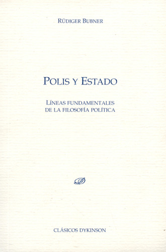 Libro Polis Y Estado. Líneas Fundamentales De La Filosofía P