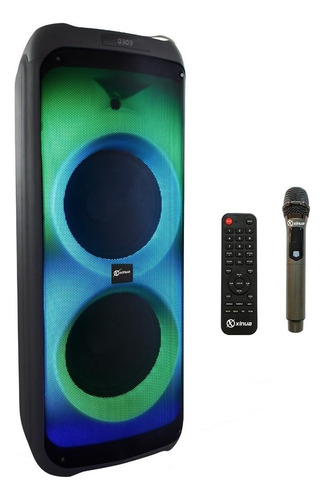 Parlante Xinua Bluetooth Karaoke 12'' Luces Rgb Mic 12000w