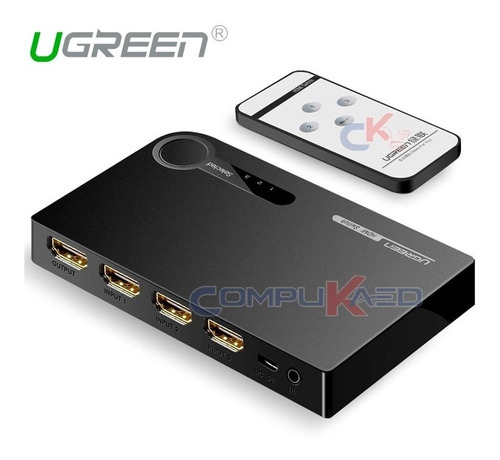 Switch Selector Hdmi 3x1 3 Entradas A 1 Salida Ugreen 2k 4k