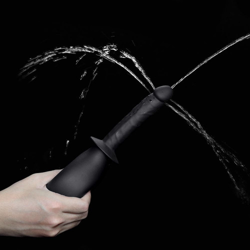 Ducha íntima higiénica con boquilla de silicona en forma de pene