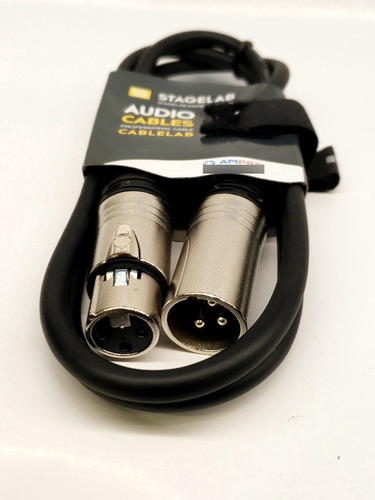 Cable Canon Canon Xlr 1 Mts Audiolab Tipo Neutrik Kit 2 Unid