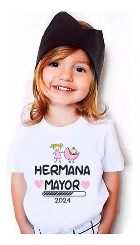 Playera Sere Hermana Mayor Infantil Algodon
