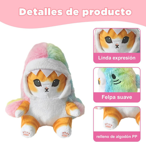 Mgg 1 Lindo Tiburón Gato Peluche Juguete Niños Regalo De