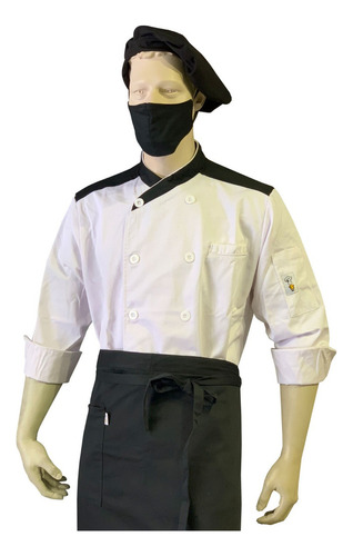 Chaqueta Chef Con Aplicación Modelo Masterchef