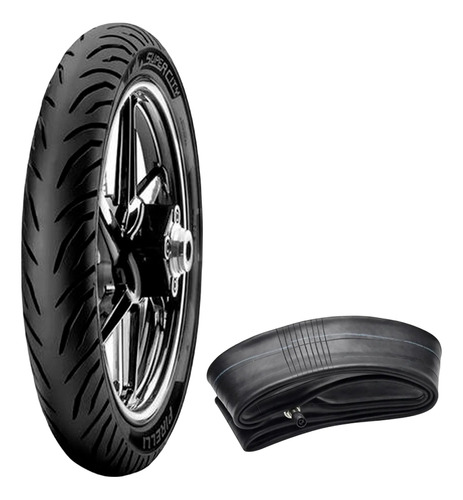 Combo Pirelli 2.75-17m/c Super City +camara Hfk Reforzada   