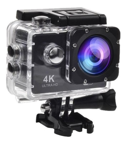 Imagem 3 de 4 de Câmera sportiva Amvox ADC 840 4K NTSC/PAL preta