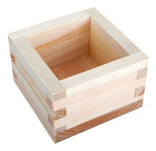 Vaso Madera Para Sake Masu Japones