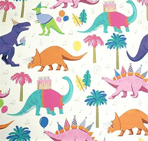 Papel Regalo Dinosaurios - 24pulgx15'