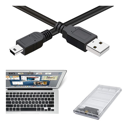 Caja Para Disco Duro Transparente - Usb 2.0 - Sata De 2.5