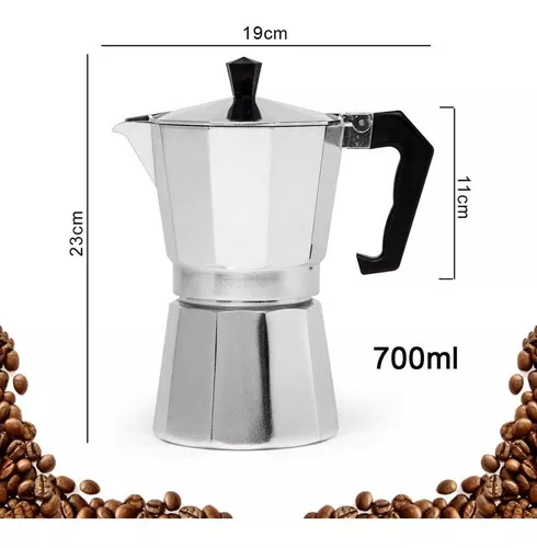 Cafetera Italiana Aluminio Grande 12 Poc Moka Expreso