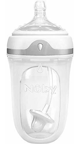 Botella De Silicona Nuby Comfort 360, 8 Onzas.