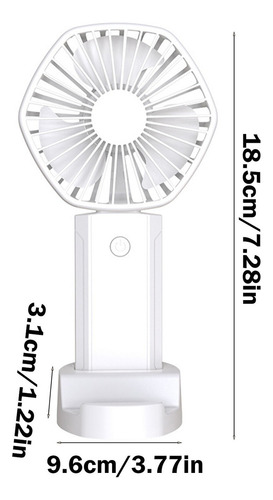 Ventilador De Escritorio Usb Y Recargable, Práctico, Pequeño