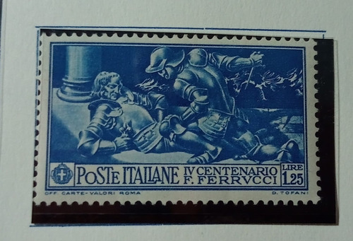 Estampilla Italia Yt. 261 - 1.25 Liras 4* C. Muerte Ferrucci