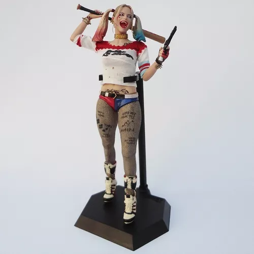 Harley Quinn Crazy Toys Arlequina Figures Roupas Reais 30cm