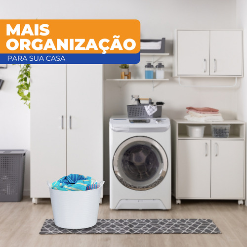 Cesto Multiuso Flexível C/ Alças 42l Lavanderia Roupas Sujas