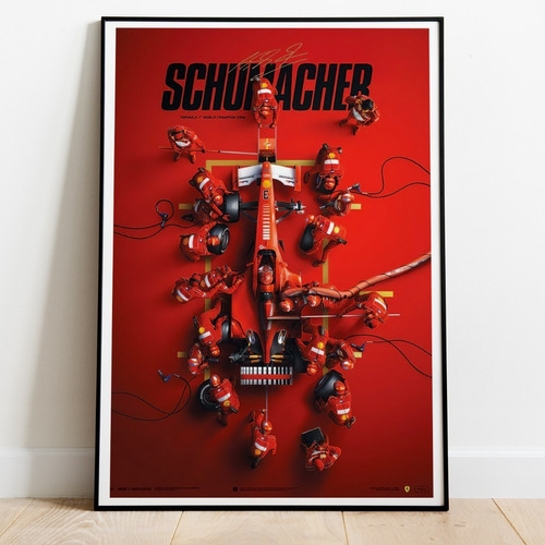 Vinilo Decorativo 30x45cm Poster  Michael Schumacher 05