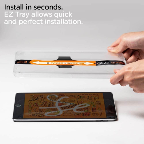 Vidrio Templado Spigen C/colocador iPad Mini 5/ 4