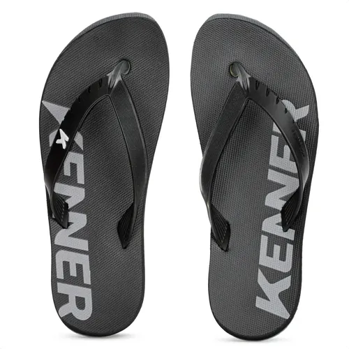 Chinelo Kenner Praia Casual Gel Maleável Palmilha Ergonômica Preto 40 Br