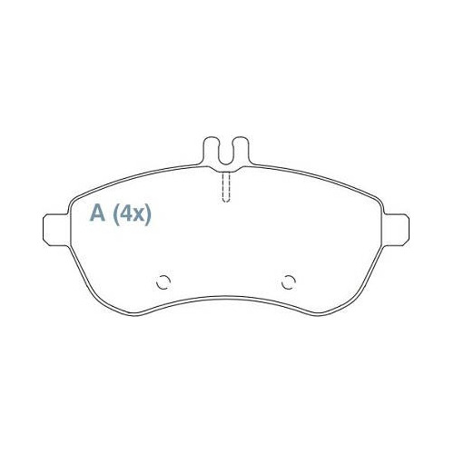 Pastilha Freio Diant Ceramica Mb Classe C 07/ Willtec Fp949