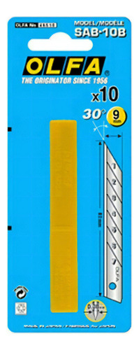 Olfa Repuesto Sab-10 9mm X 10u