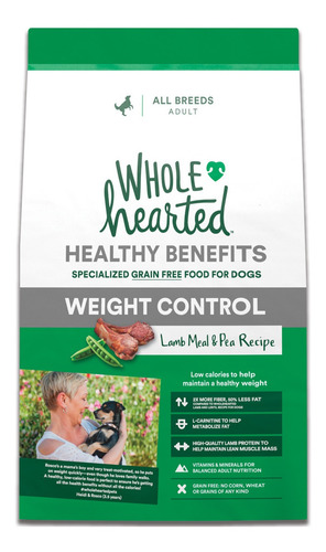 Alimento Natural Wholehearted Perro Control De Peso 2kg