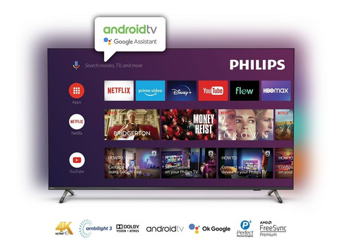 Smart Tv Philips Android 75  75pud8516/55 4k Ambilight 