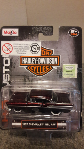 Harley Davidson 1/64 Maisto Chevrolet Chevy Bel Air 