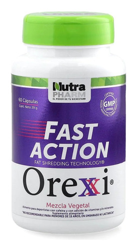 Orexxi Fast Action - Inhibidor Apetito - 60 Capsulas 