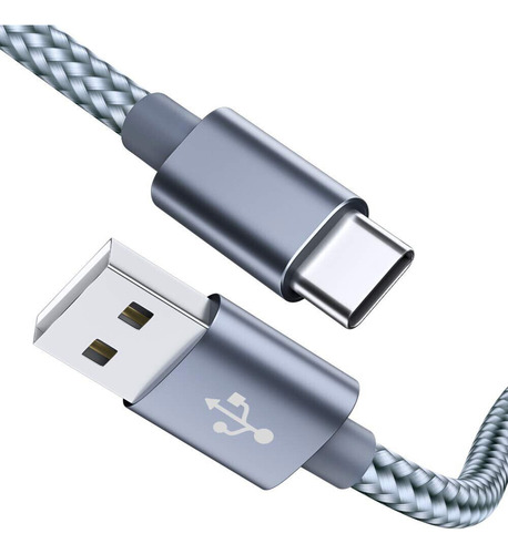 Cable Usb Tipo C 3.0 Carga Rapida 2 Mts 5 Gbps Datos Mallado