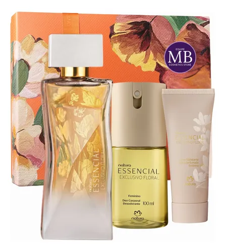 Kit Presente Perfume Natura Mulher Essencial Exclusivo Flora