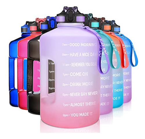 Etdw Gallon Water Bottle Jug Witth Time Marker And 1mcss