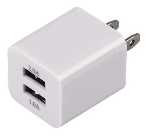 Cubo Doble Cargador Usb Doble 2 Puertos Usb Pared Tablet