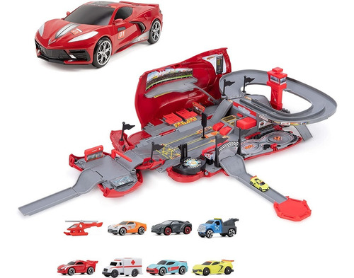 Corvette 36cm Ampliable A Una Pista Micro Machines Jazwares