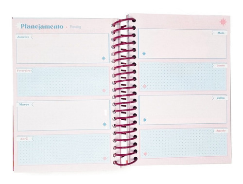 Agenda Escolar Espiral Caderno Anotações Planner A5 2023 Dac