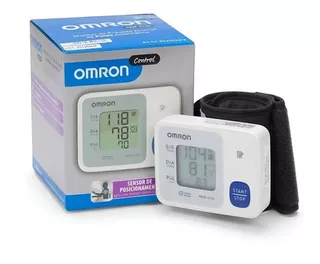 Medidor automático de presión arterial de muñeca Omron 6124