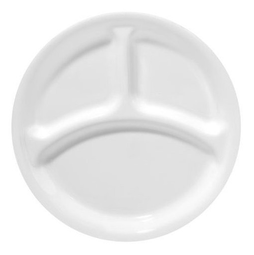 Plato Dividido Blanco Corelle 10-1/4 , 1 Unidad