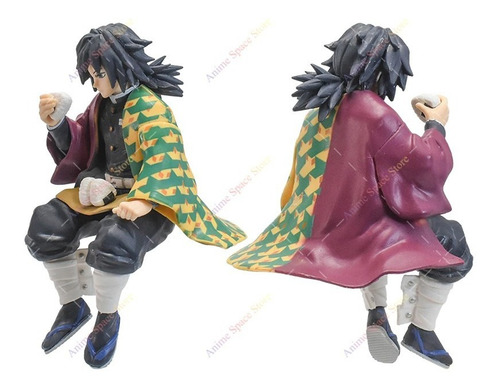 Imagen 3 de 3 de Figura Giyu Tomioka Sentado - Kimetsu No Yaiba