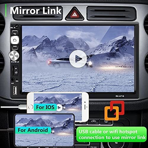 Doble Din Android Estereo Gps 7 Pantalla Tactil Vehiculo