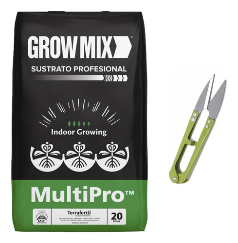 Sustrato Growmix Multipro 20lt Incluye Tijera Poda De Regalo