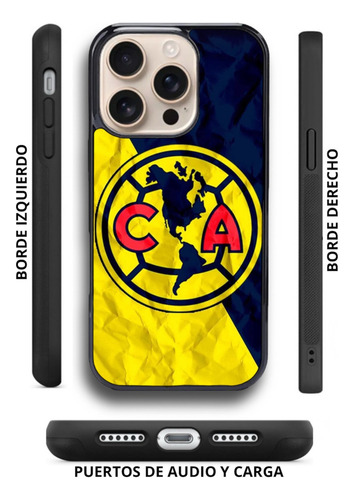 Funda Antigolpes Para Iphone Y Otros America Escudo Futbol Iphone 12 Pro Max