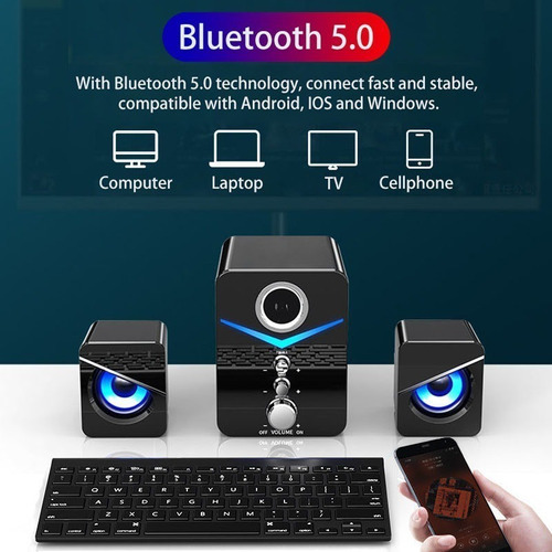 Bocinas Altavoz Bluetooth Para Pc Laptop Stereo Multimedia