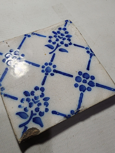 Antiguo Azulejo Pas De Calais 7714