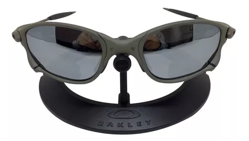 óculos de sol Juliet Oakley Cinza Feminino e Masculino Metal - XT7823