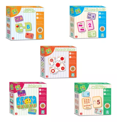 Jogo Infantil Big Box 4 Jogos Educativo Peças Grande Madeira - Paper Toy -  Jogos Educativos - Magazine Luiza