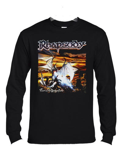 Polera Ml Rhapsody Power Of The Dragon Flame Metal Abominatr