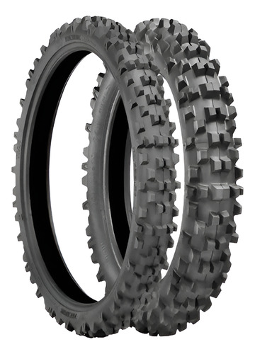 Par Pneu Technic 80/100-21 E 100/100-18 Cross Trilha - Novo