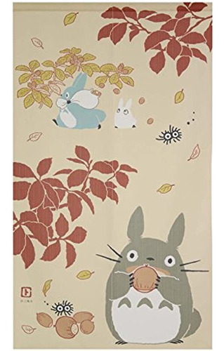 Japonesa Noren Cortina Tapicería Totoro Bosque Tamaño 85 × 1