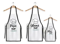 Comprar Delantal Mama Chef + Papa Chef + Mini Chef