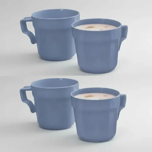 Tupperware Tazas (4) Aloha Azul