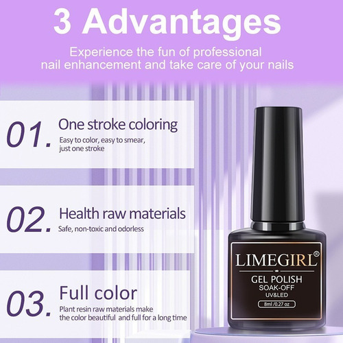 Juego De 18 Esmaltes En Gel Semipermanentes Con Lámpara Uv P
